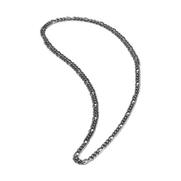 3 mm Figaro-Halskette aus Edelstahl mit schwarzem Finish - Primo Black